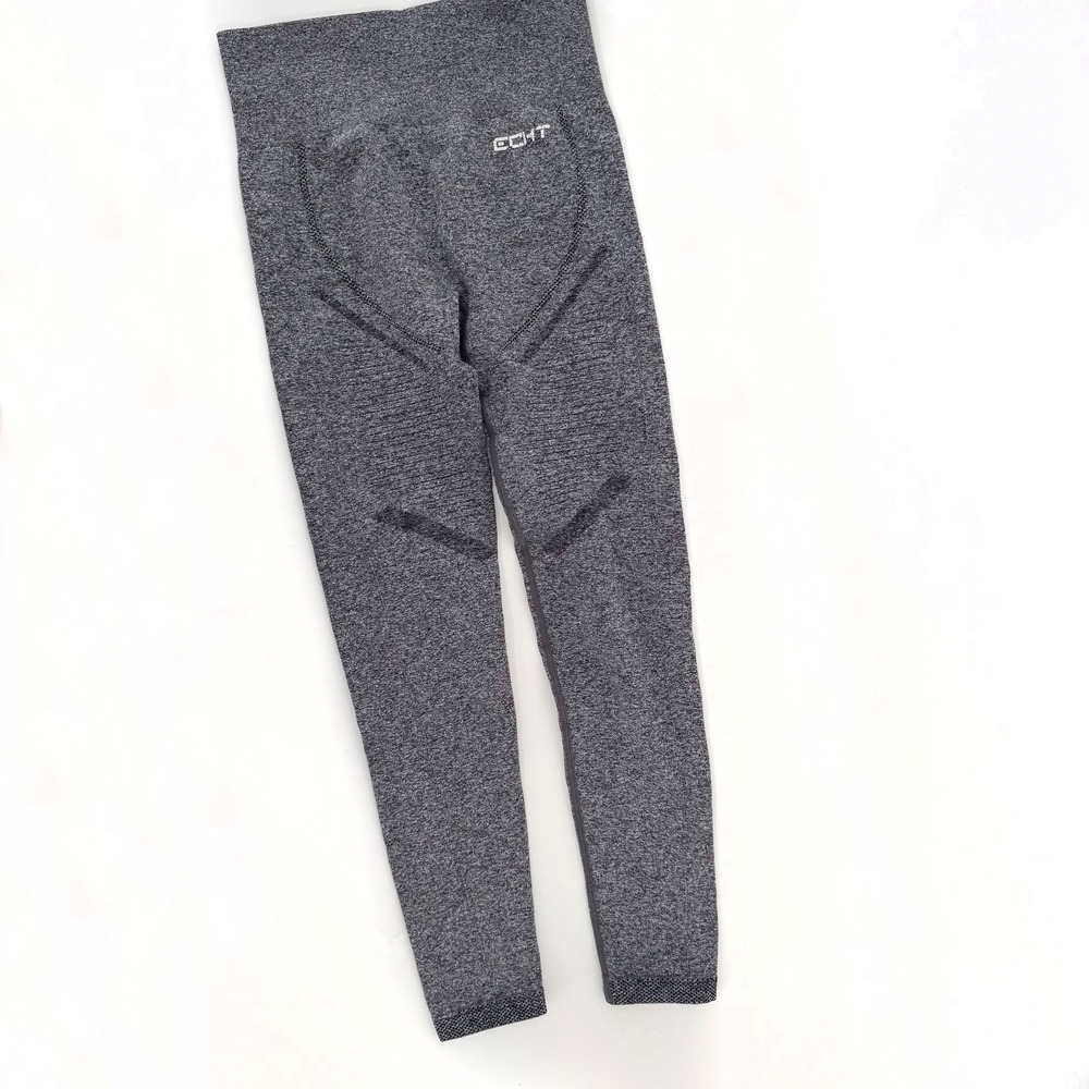 Echt Seamless High Waist Leggings Gym Fitness Workout Pants Gray Med